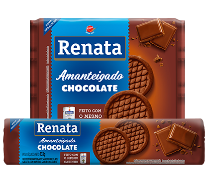Imagem produto Biscoito Renata Amanteigado Chocolate - 133 g e 330 g