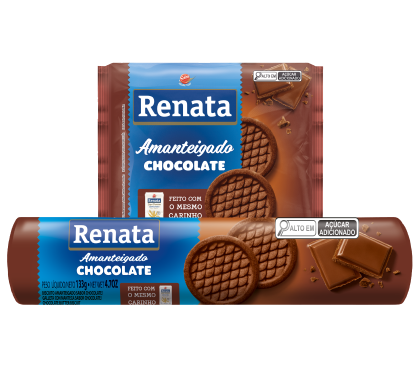 Imagem produto Biscoito Renata Amanteigado Chocolate - 133 g e 330 g