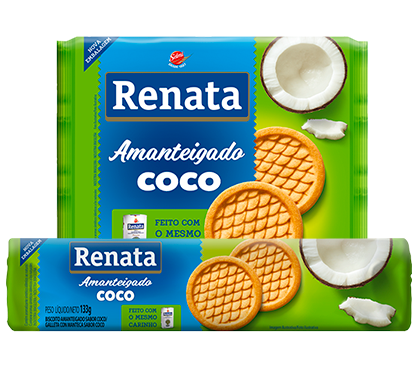 Imagem produto Biscoito Renata Amanteigado Coco - 133 g e 330 g