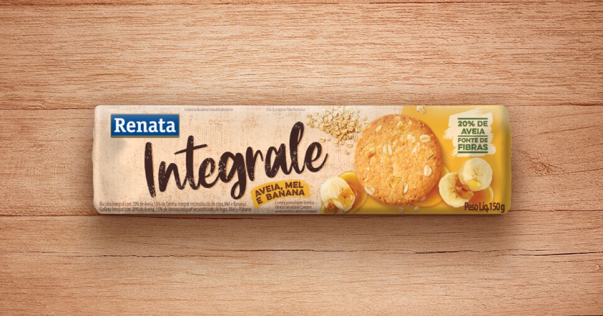 Biscoito Renata Integrale Aveia Mel E Banana Renata