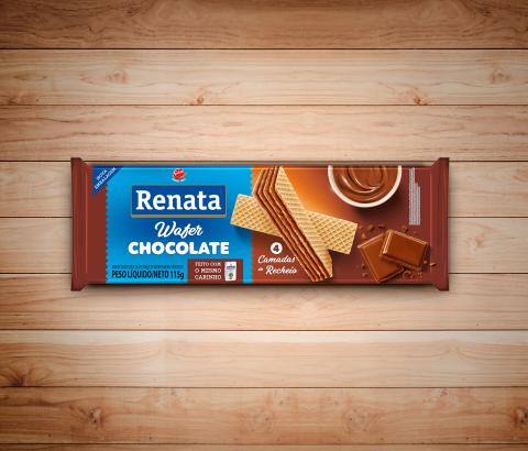 Embalagem Biscoito Renata Wafer Chocolate