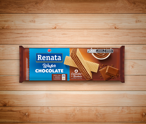Embalagem Biscoito Renata Wafer Chocolate