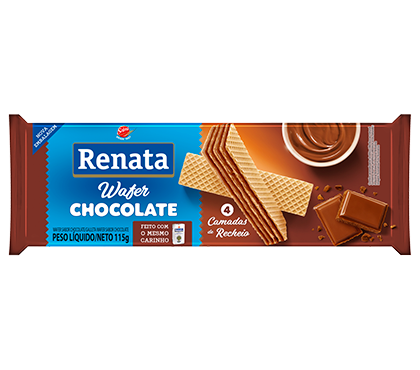 Imagem produto Biscoito Renata Wafer Chocolate