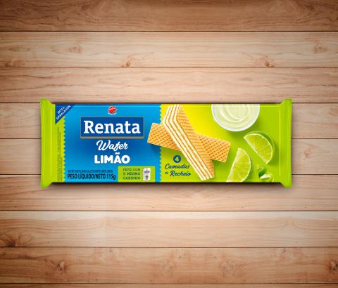 Embalagem Biscoito Renata Wafer Limão