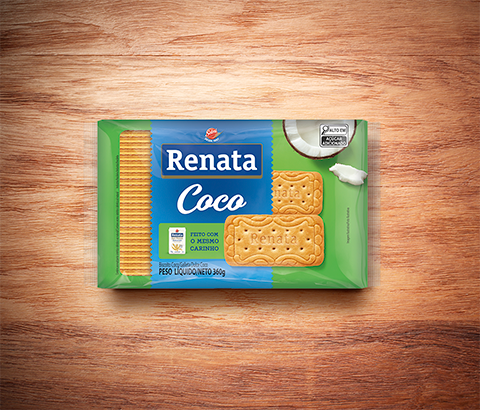 Embalagem Biscoito Renata Laminado Coco - 170g E 360g