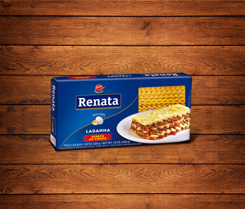 Embalagem Macarrão Renata Ovos Lasanha - 500g