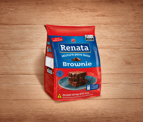 Embalagem Mistura Para Bolo Renata Brownie