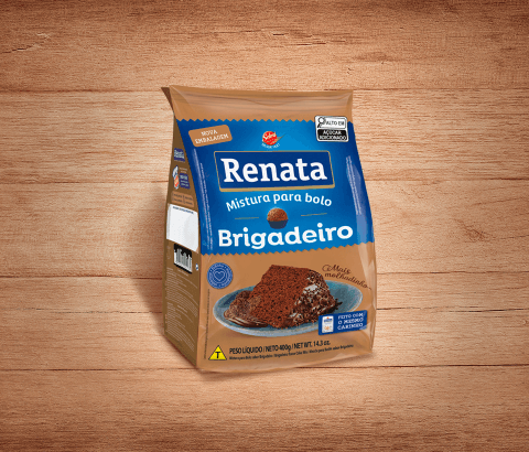 Embalagem Mistura Para Bolo Renata Brigadeiro