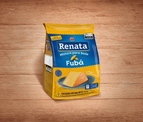 Embalagem Mistura Para Bolo Renata Fubá