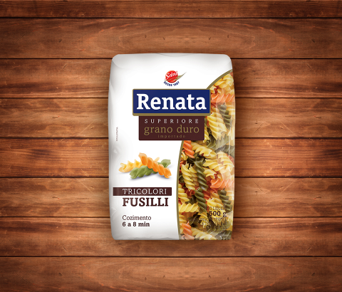 Embalagem Macarrão Renata Grano Duro Tricolori Fusilli