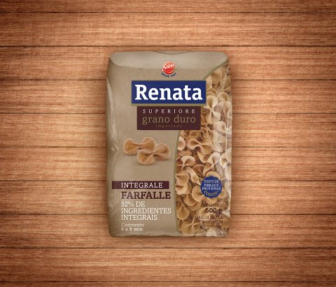 Embalagem Macarrão Farfalle Integral Renata Superiore