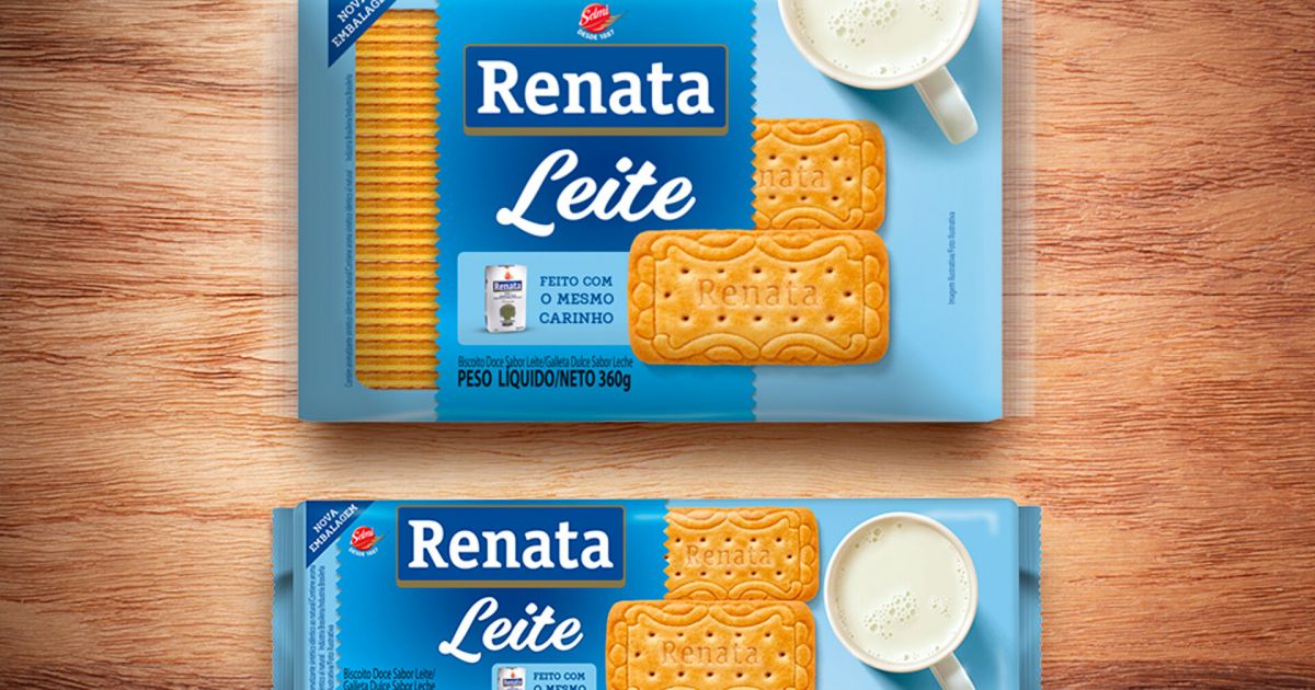 Biscoito Renata Laminado Leite - 200 G E 360 G - Renata