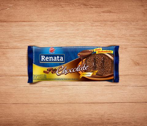 Embalagem Bolo Renata Sabor Chocolate Com Recheio De Chocolate