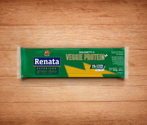 Embalagem Macarrão Renata Veggie Protein+ Spaghetti 8