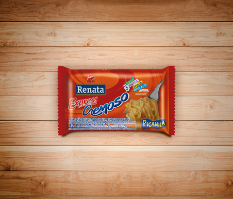 Embalagem Macarrão Renata Instantâneo Cremoso Picanha
