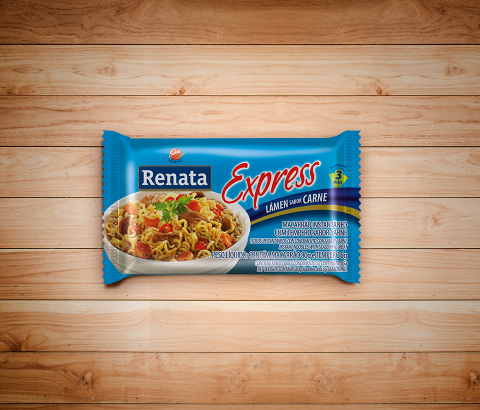 Embalagem Macarrão Renata Instantâneo Tradicional Carne
