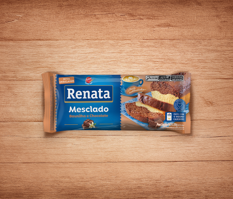 Embalagem Bolo Renata Tradicional Mesclado