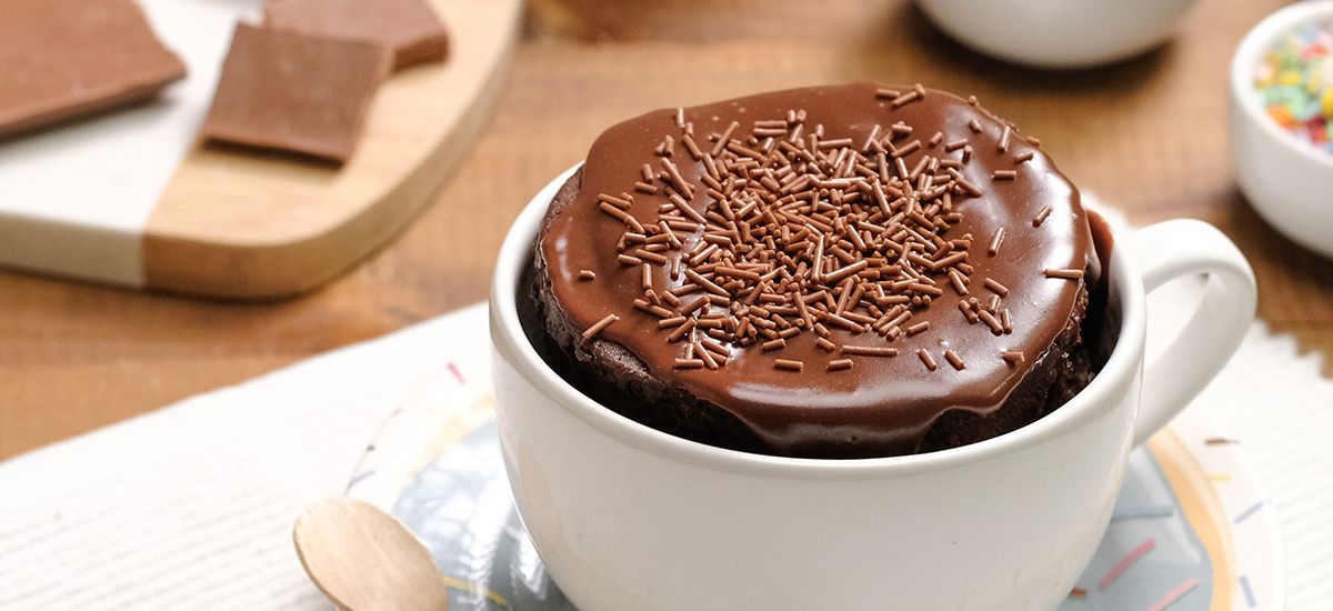 Bolo de caneca de chocolate renata