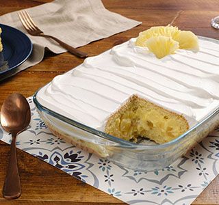 Receita Bolo gelado de abacaxi