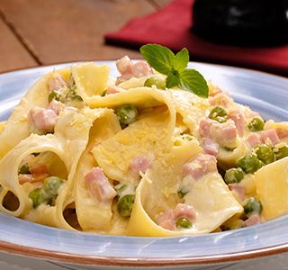Receita Macarrão pappardelle à parisiense