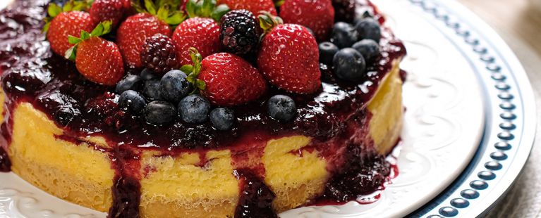 Cheesecake de frutas vermelhas