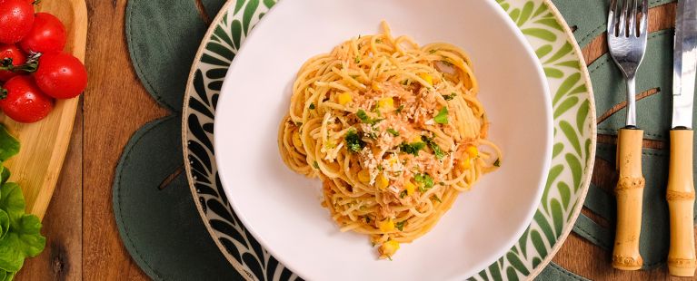 Macarrão Orgânico com Frango