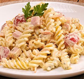 Receita Salada de macarrão SEM GLÚTEN com iogurte
