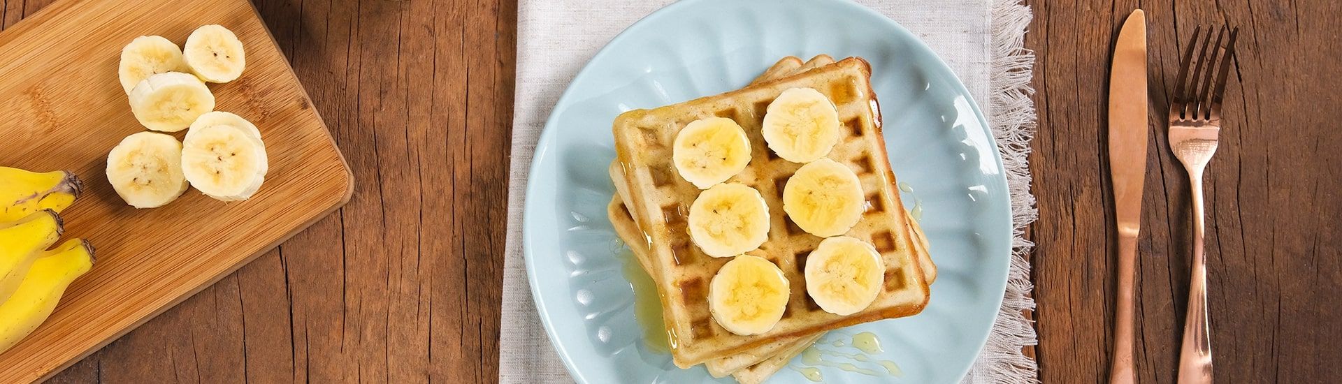 Waffle de Banana