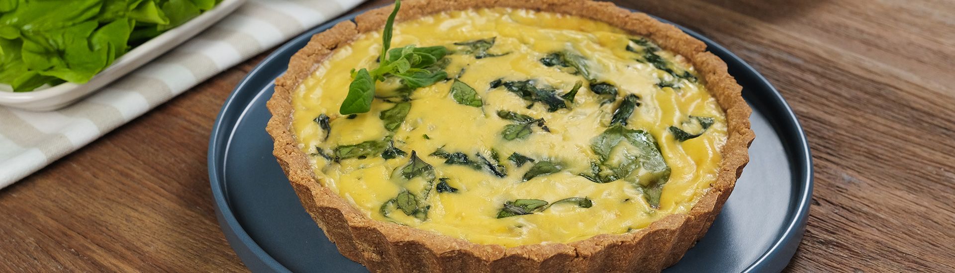 Quiche de espinafre e ricota