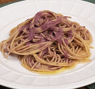 Receita Macarrão com pesto de azeitona