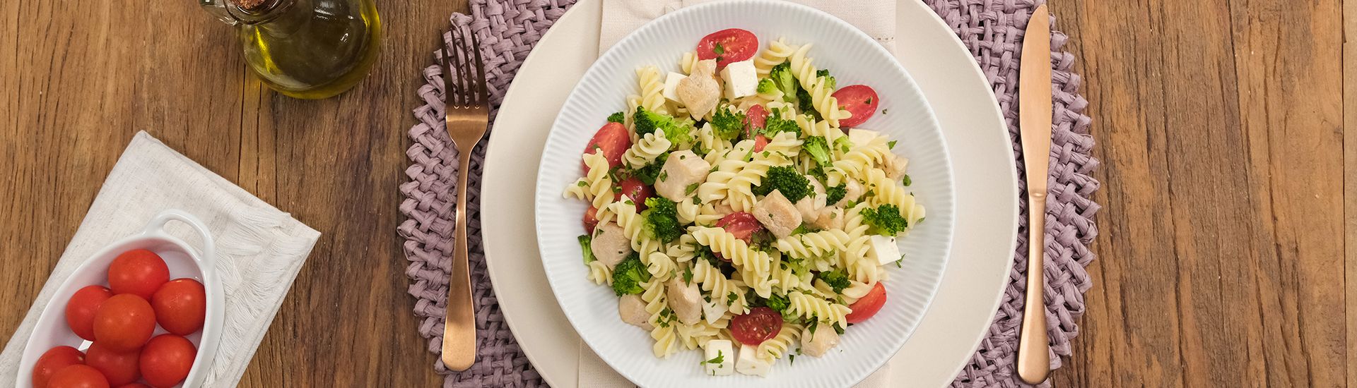 macarrão light com frango