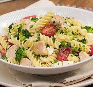 Receita macarrão light com frango