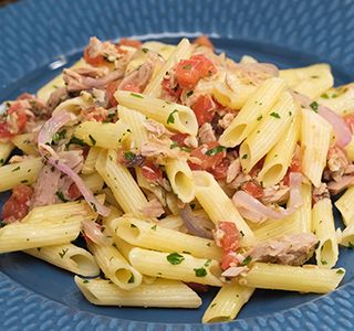 Receita Macarrão com atum simples