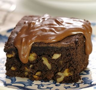 Receita Brownie com mistura para bolo de chocolate