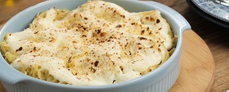 Macarrão Gratinado com Cream Cheese