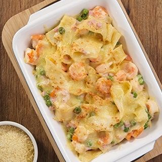 Receita Camarão Internacional com Macarrão