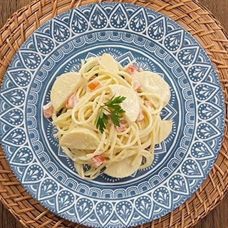 Receita Macarrão Sem Glúten Com Pupunha
