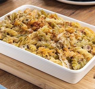 Receita Fusilli gratinado com atum