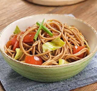 Receita Macarrão oriental vegano