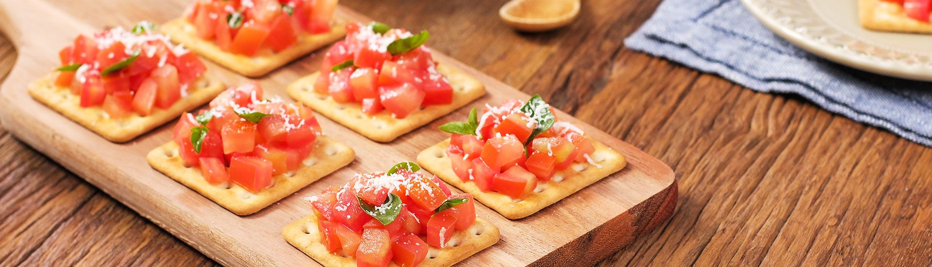 Bruschetta Cracker prática