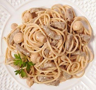 Receita Spaghetti ao Molho de Strogonoff