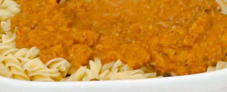 Fusilli com Ragu de carne