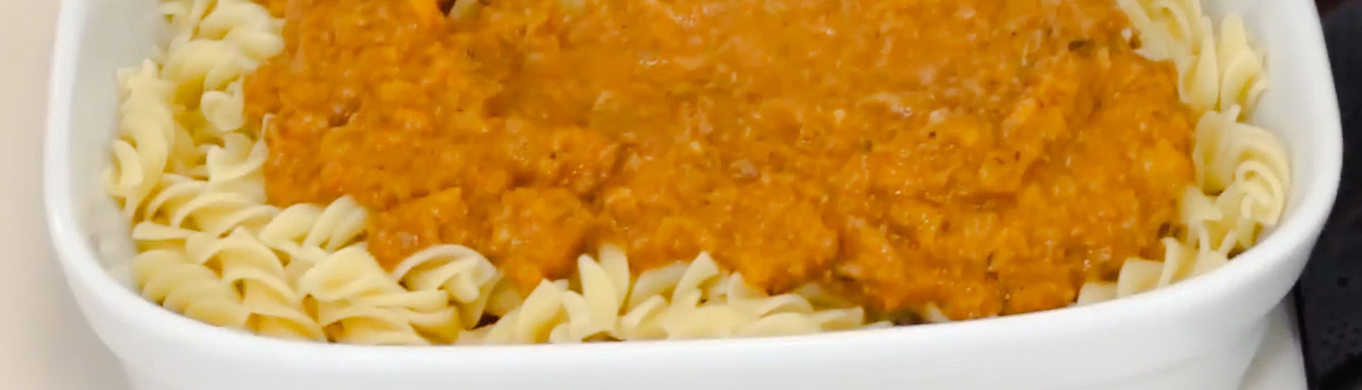 Fusilli com Ragu de carne