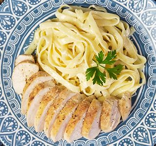 Receita Chicken Alfredo