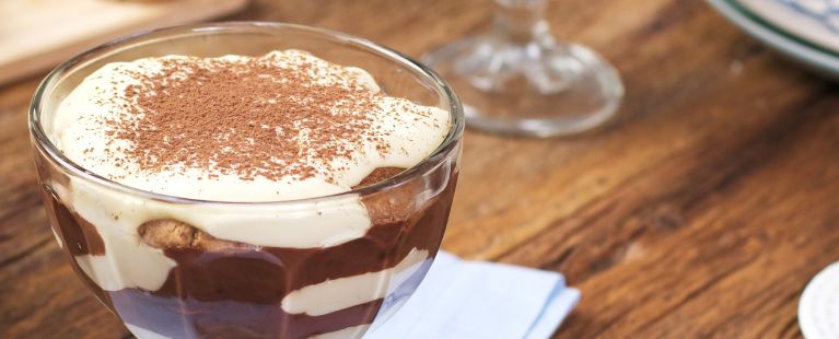 Tiramisù na Taça com Cookies