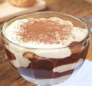 Receita Tiramisù na Taça com Cookies