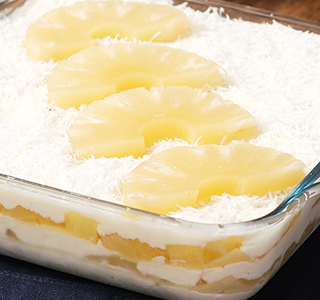 Receita Lasanha Doce de Abacaxi com Coco