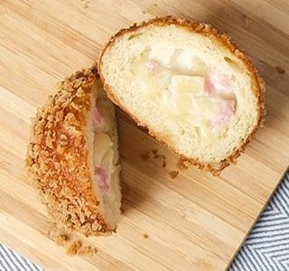 Receita Lanchinho Empanado de Presunto e Queijo