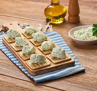 Receita Canapé com Patê de Ricota e Salsinha