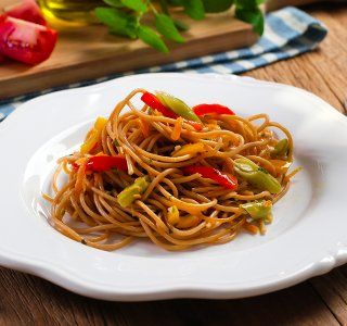 Receita Spaghetti Veggie com Legumes